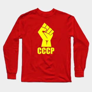 CCCP fist yellow Long Sleeve T-Shirt